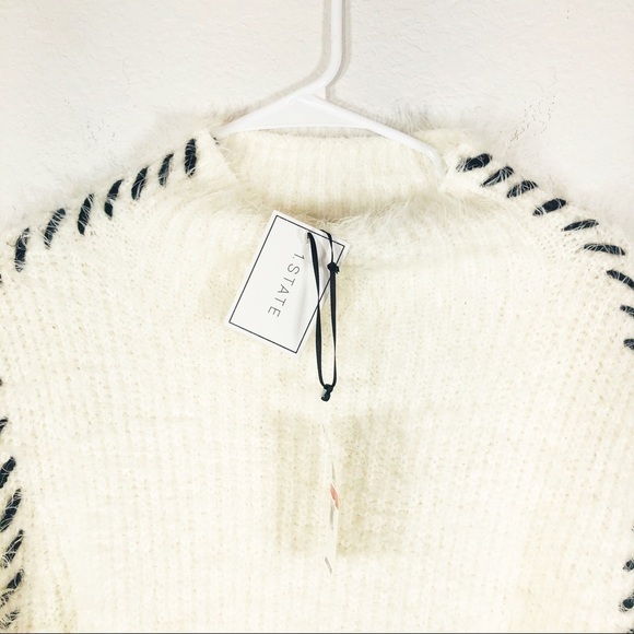 🔥SALE🔥 1. State ivory eyelash sweater fits Small. NWT gorgeous - Picture 9 of 12
